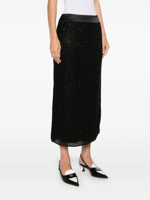 mesh midi skirt
